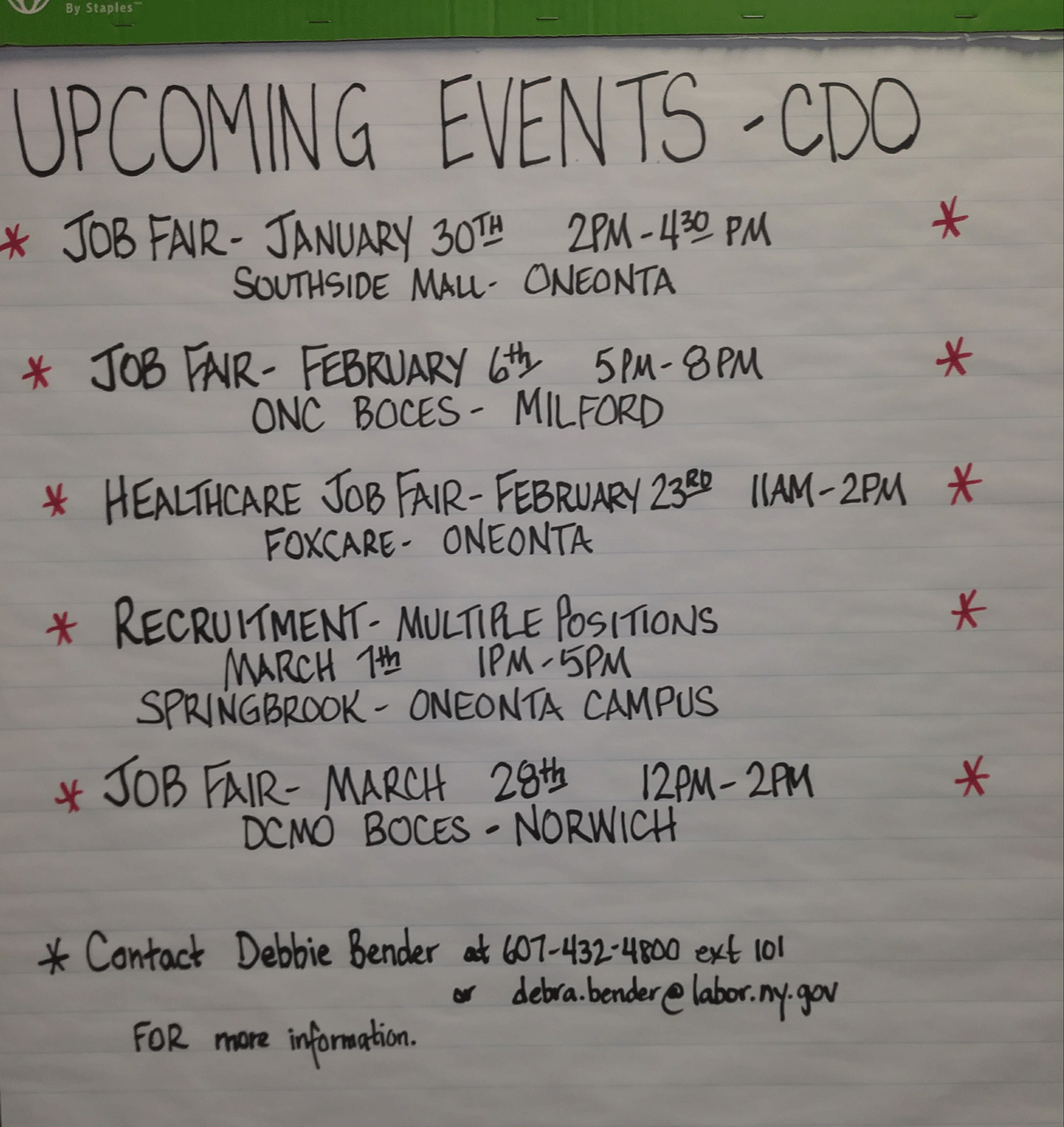 Upcoming CDO events